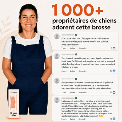 Brosse Anti-Poils Morts pour Chien – Hyggomi Silke™
