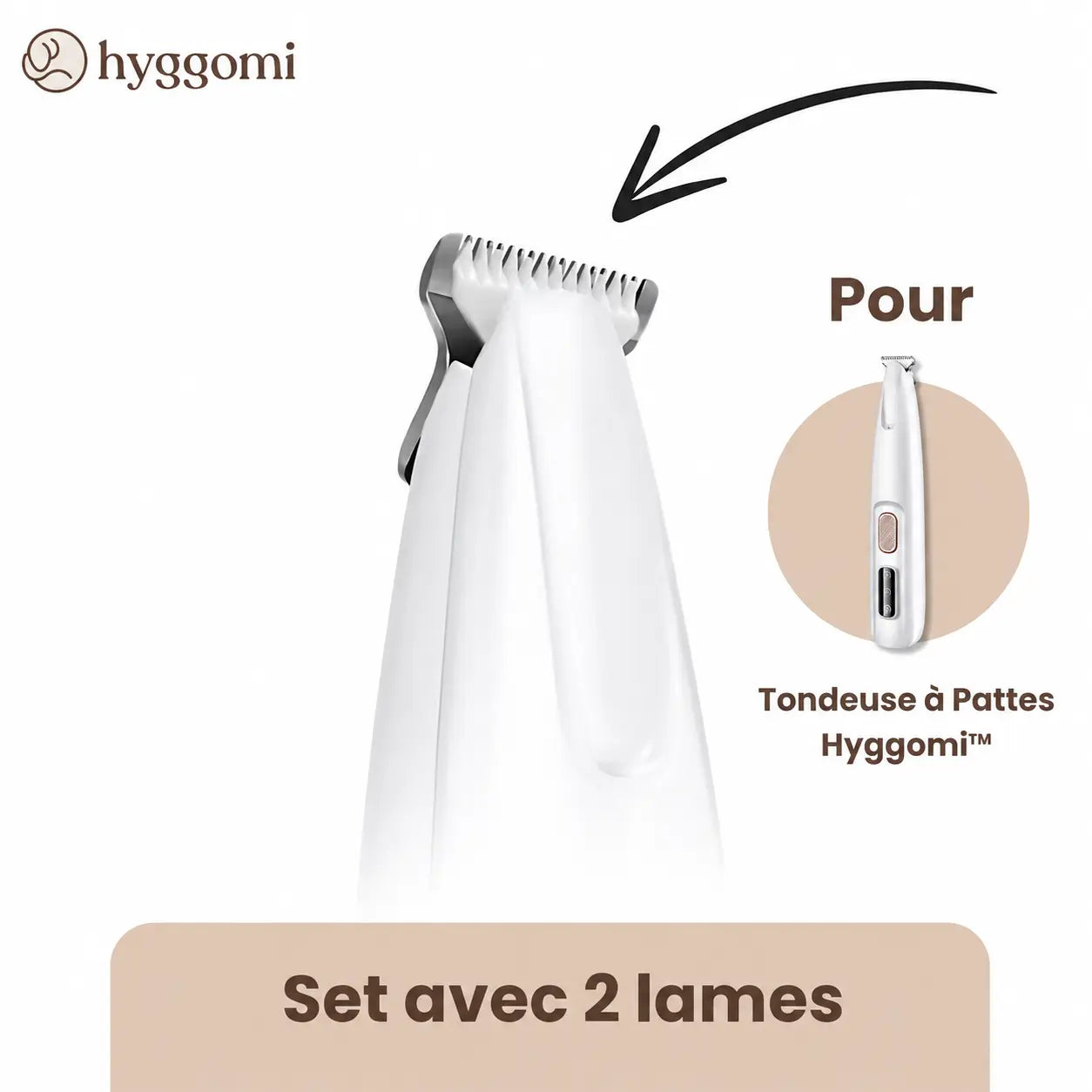 Lames de Rechange pour Tondeuse à Pattes (lot de 2 lames) - Hyggomi™