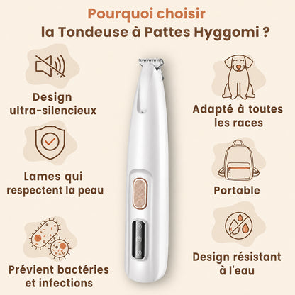 Tondeuse à Pattes Silencieuse pour Chien – Hyggomi Ro™